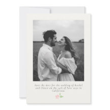 Ivory & Green | Chic Floral Wedding Save the Date