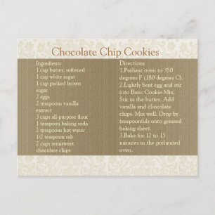 Ivory Lace Rezpe Card Postkarte