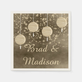 Ivory Lanterns Serviette