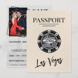 Ivory Las Vegas Passport Save the Date
