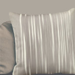 Ivory Metallic Stripes Kissen<br><div class="desc">Modern throw pillow features a stylish ivory metallic stripe pattern. A simple rich throw pillow that will compliment your family room or living decor, or give as a modern home gift for any occasion. Designed as a template, you can personalize to suit your taste by using the fields provided, or...</div>