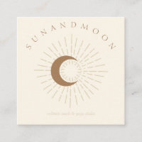 Ivory Minimal Modern Celestial Sun Moon