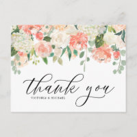 Ivory Peach Peony und Hydrangea Wedding Vielen Dan