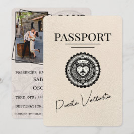 Ivory Puerta Vallarta Passport Save the Date