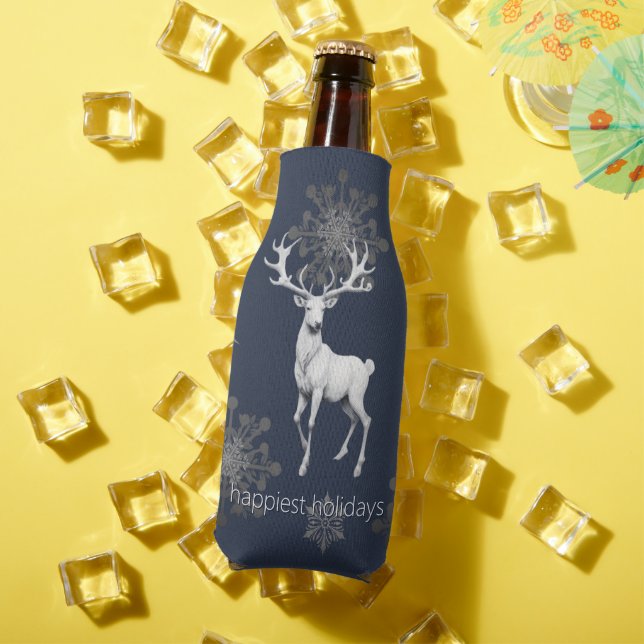 Ivory Reindeer Weihnachten | Blau Flaschenkühler (In Situ Sommer)
