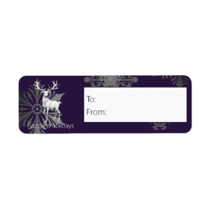 Ivory Reindeer Weihnachten Lila Geschenk