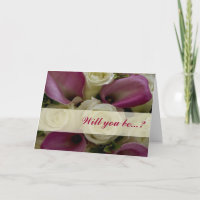Ivory Rose &calla lilly Werden Sie meine Brautjung