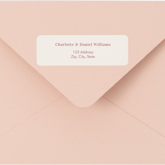 Ivory rose gold return address (Von Creator hochgeladen)