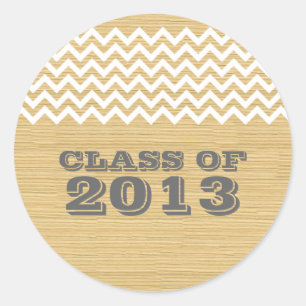 Ivory Rustic Zickzack Abschluss Stickers