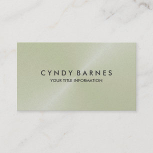 Ivory Sheen Business Card Visitenkarte