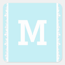 Ivory Snowflake Frame Holiday Monogram