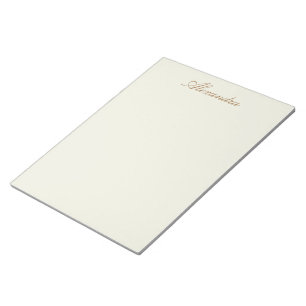 Ivory Solid Color Anpassen Notizblock