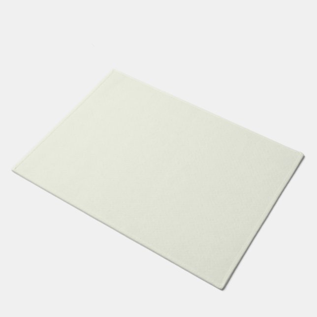 Ivory Solid Color Fußmatte (Schrägansicht)