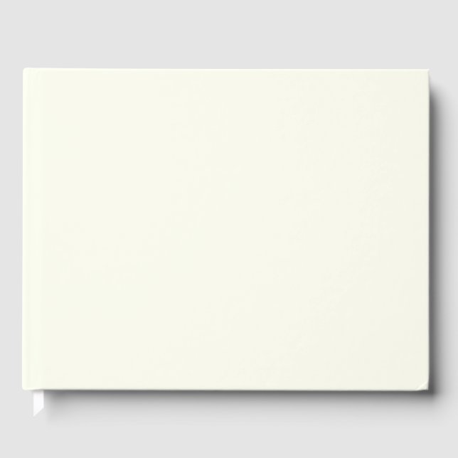 Ivory Solid Color Gästebuch (Vorderseite)