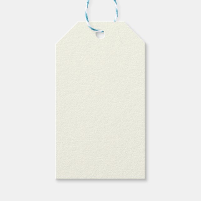 Ivory Solid Color Geschenkanhänger (Vorderseite)