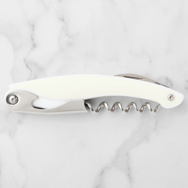 Ivory Solid Color Kellnermesser (Vorderseite)