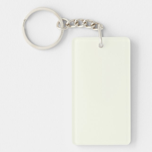 Ivory Solid Color Schlüsselanhänger (Vorderseite)