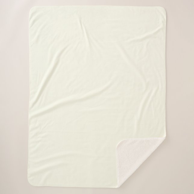 Ivory Solid Color Sherpadecke (Vorderseite)
