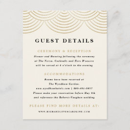 Ivory String Lights Gast Detail Enclosure Card Begleitkarte