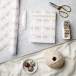 Ivory Vintage Bow and White Pearls Elegant Luxury Geschenkpapier<br><div class="desc">Romantic vintage cream bow and white pearls gifts wrapping paper</div>