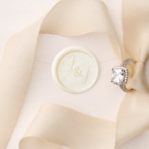 Ivory Wedding Initials