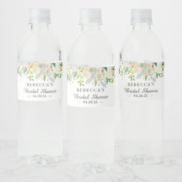 Ivory White Green Gold Floral Brautparty