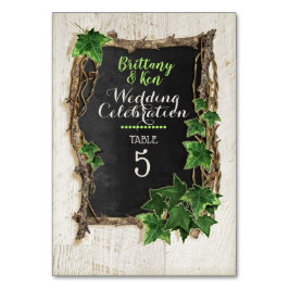Ivy and Willow Wedding Tischnummer