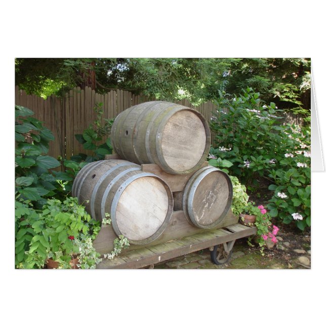 Ivy and Wine Barrels (Vorderseite (Horizontal))