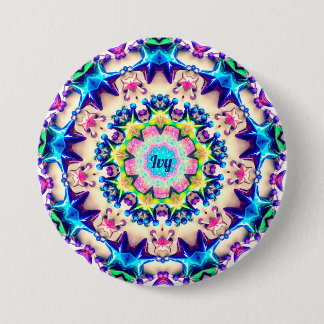 IVY ~ Birthday Star Pattern Personalized ~ Button