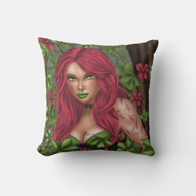 Ivy, das giftige Mädchen Kissen (Vorderseite)