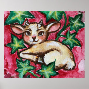 Ivy Goat Poster