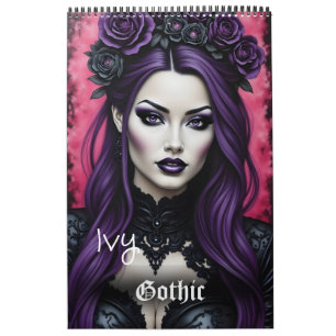 Ivy Gothic Fashion Collvable Art Calendar Kalender