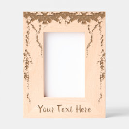 Ivy Laser Etched Picture Frame (Portrait) Geätzte Rahmen