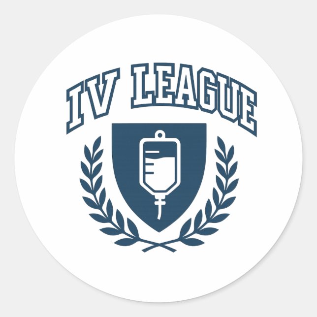 Ivy League-Aufkleber Runder Aufkleber (Vorderseite)