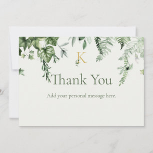 Ivy & Sage Monogram Wedding Dankeskarte