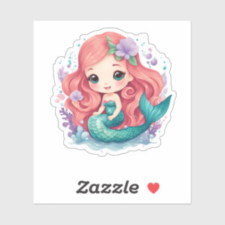 Ivy the Mermaid : Sticker en vinyle