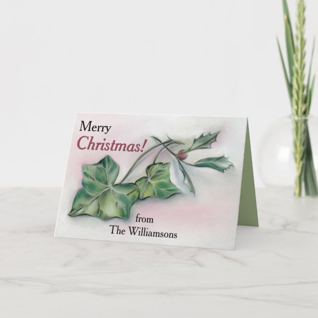 Ivy und Heilige Personalisierte Weihnachten (Vorderseite)