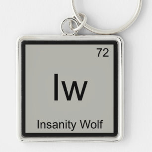 Iw — Wundity Wolf Chemistry Element Symbol Meme T Schlüsselanhänger