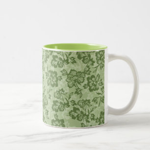 Iwalani Vintage Hawaiian Moos Floral Zweifarbige Tasse