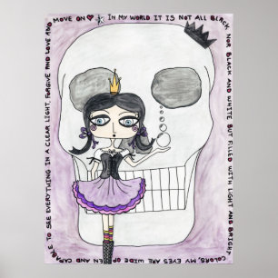 IWD GothGirlSceleton Plakat