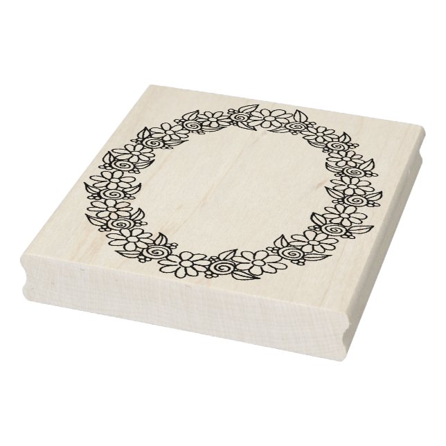 IWD Ovale Rahmen 4" x 5" Briefmarke Gummistempel (Stempel)