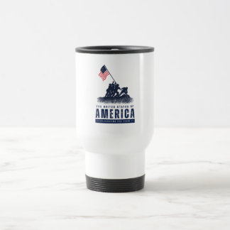 Iwo Jima Amerika 250 Reisebecher