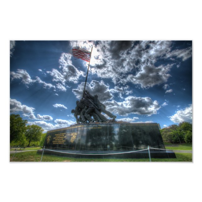 Iwo Jima Memorial (Großformat) Fotodruck (Vorne)