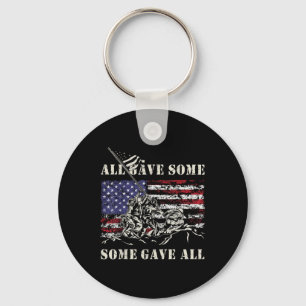 Iwo Jima Wwii Veteran 4. Juli Armee USA Flaggensta Schlüsselanhänger