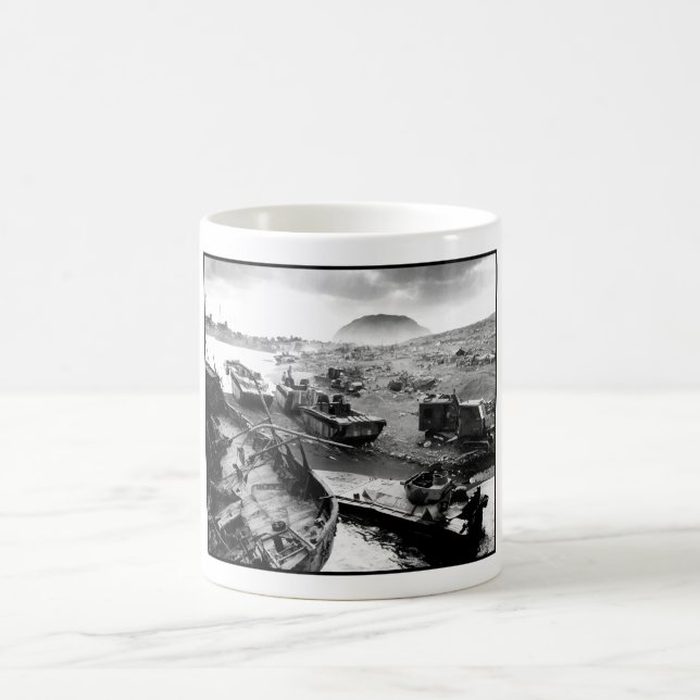 Iwojima-Strand-Malerei Kaffeetasse (Mittel)