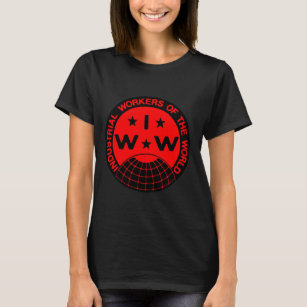 IWW-Logo, Wobblies - Ein großer T - Shirt der Gewe
