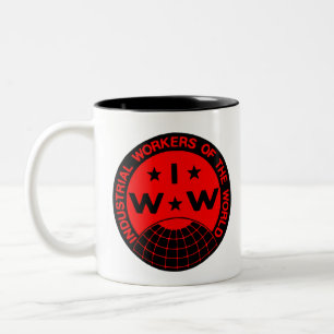 IWW, Wobblies - Eine große Gewerkschaft Zwei-Tone Zweifarbige Tasse