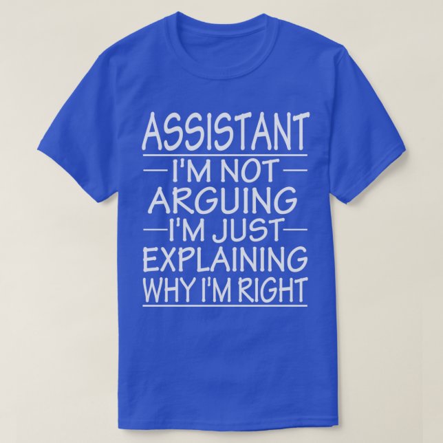 ix27m-Assistent, der nicht mit ix27m argumentiert, T-Shirt (Design vorne)