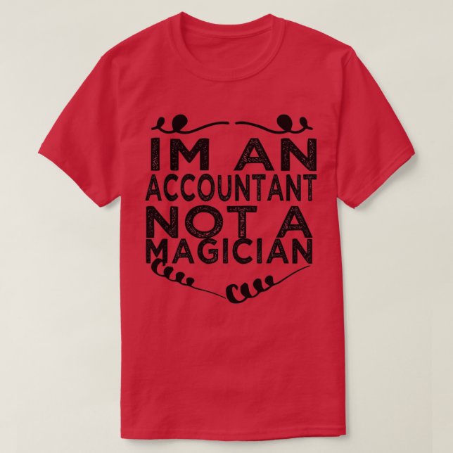 IX27m Buchhalter kein Magier 6 T-Shirt (Design vorne)