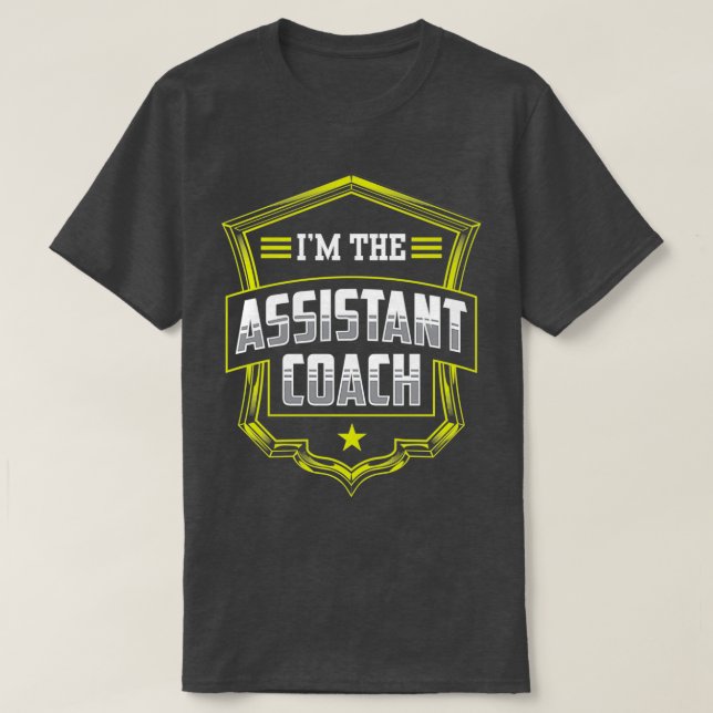 Ix27m Der Assistant Coach Trainer Coachte T-Shirt (Design vorne)